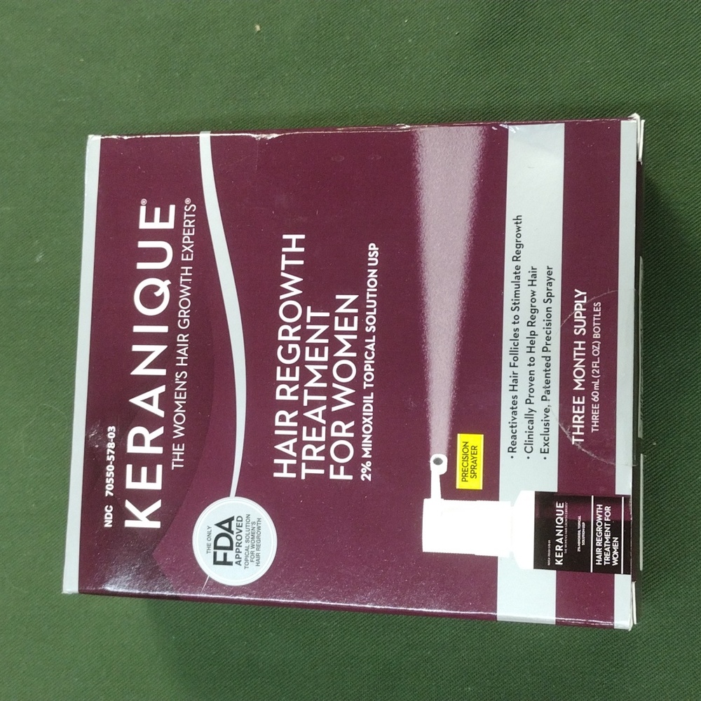 Keranique Hair Regrowth Treatment For Women 3 month supply